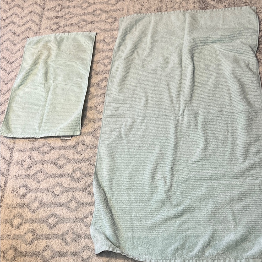 Martha Stewart Green Bath Towels